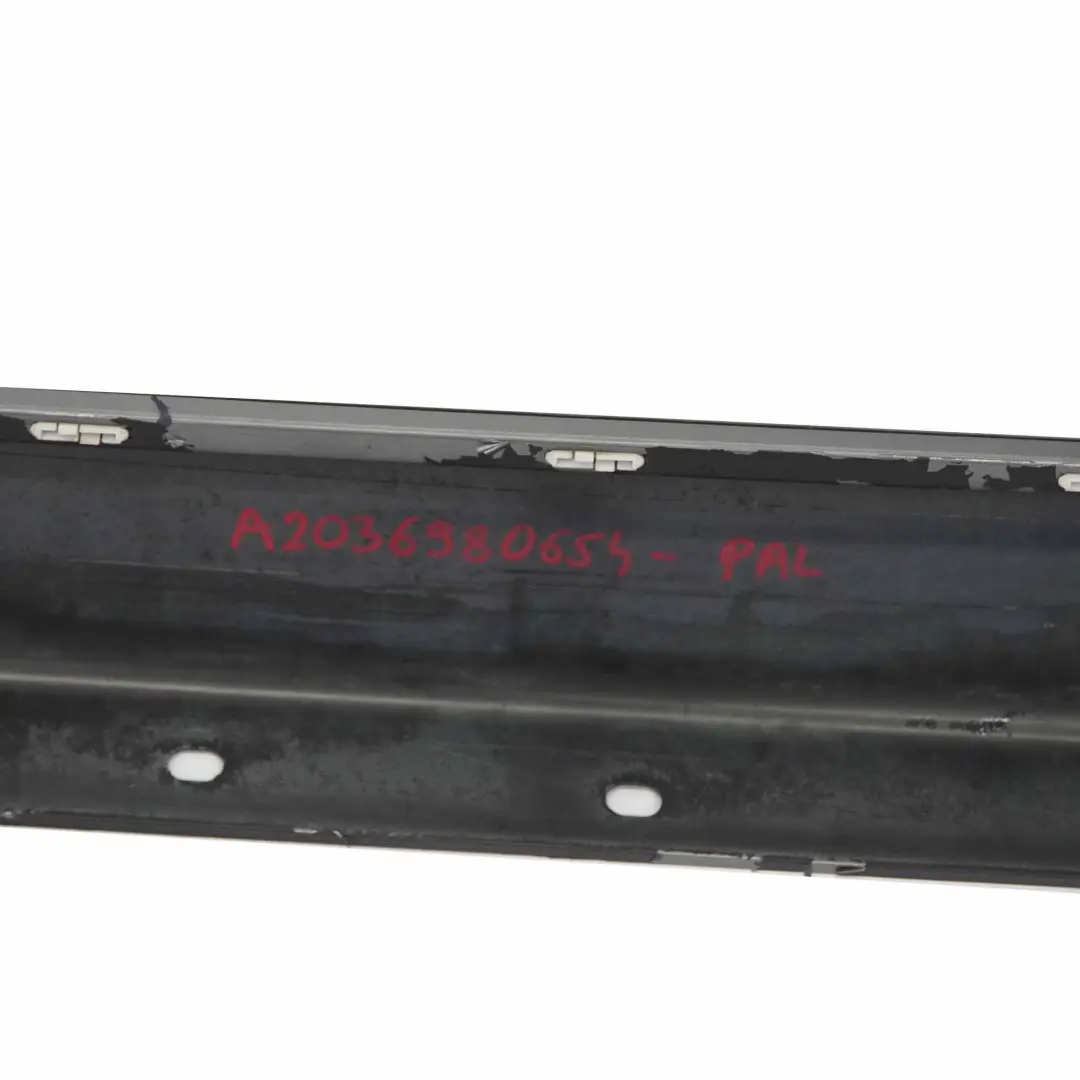 Mercedes CL203 Faldón lateral Tapa umbral Panel derecho Palladium Silver - 792 - SKU A2036980654-PAL - Número de pieza A2036980654