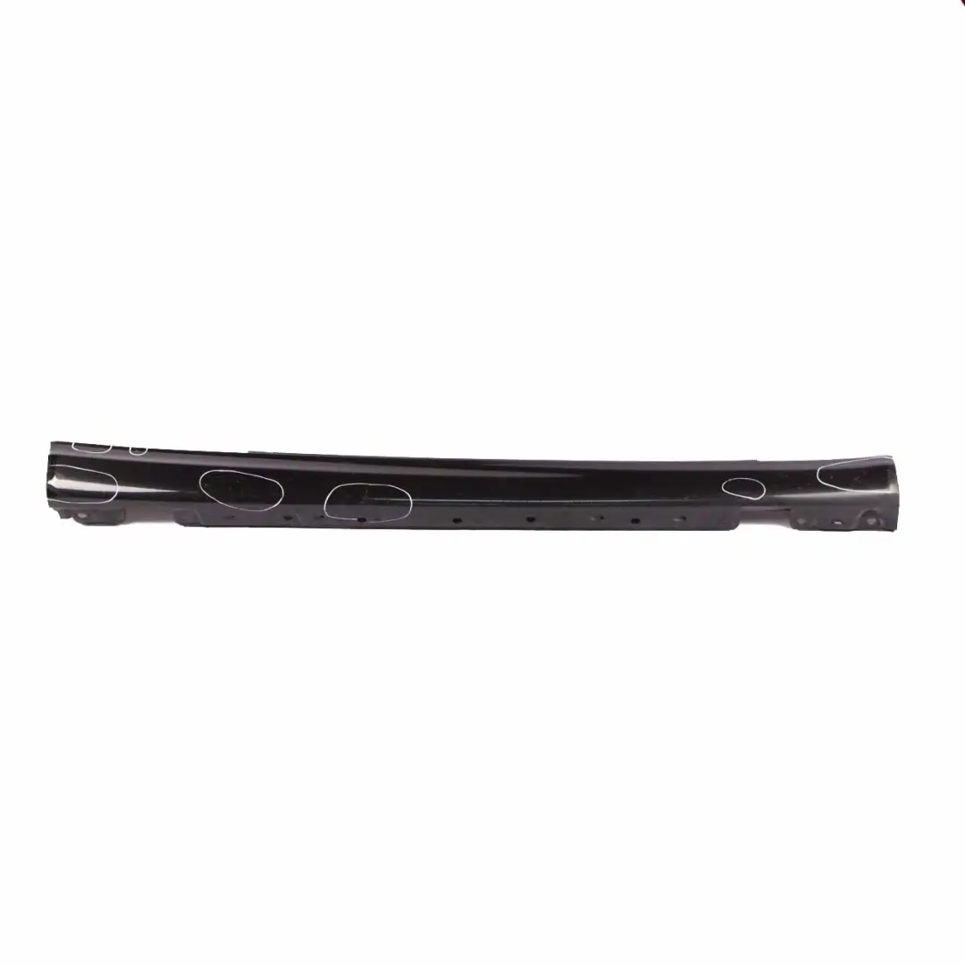 Mercedes CL203 Side Skirt Cover Sill Trim Panel Right O/S Schwarz Black - 040 - SKU A2036980654-SCW - Part number A2036980654