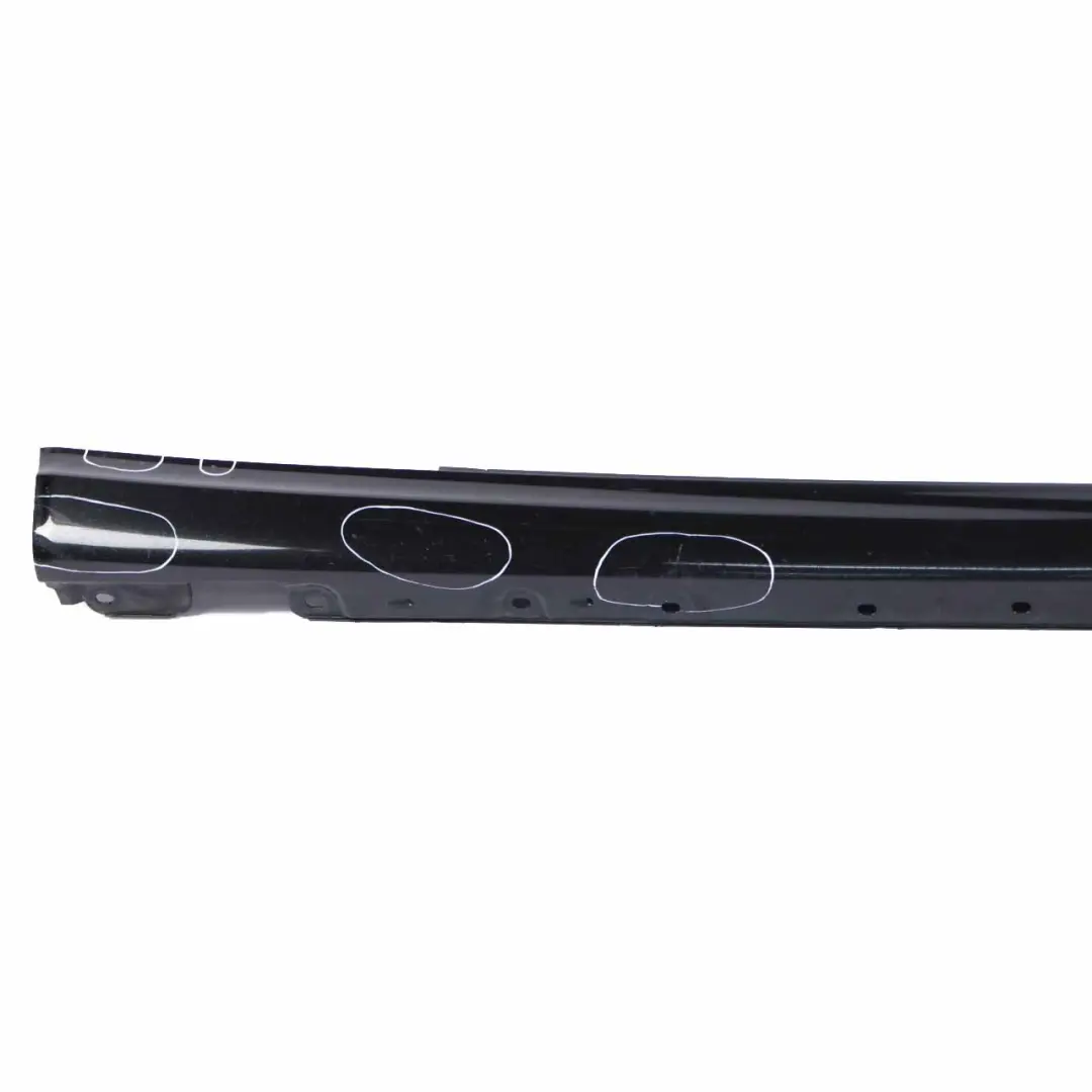 Mercedes CL203 Side Skirt Cover Sill Trim Panel Right O/S Schwarz Black - 040 - SKU A2036980654-SCW - Part number A2036980654