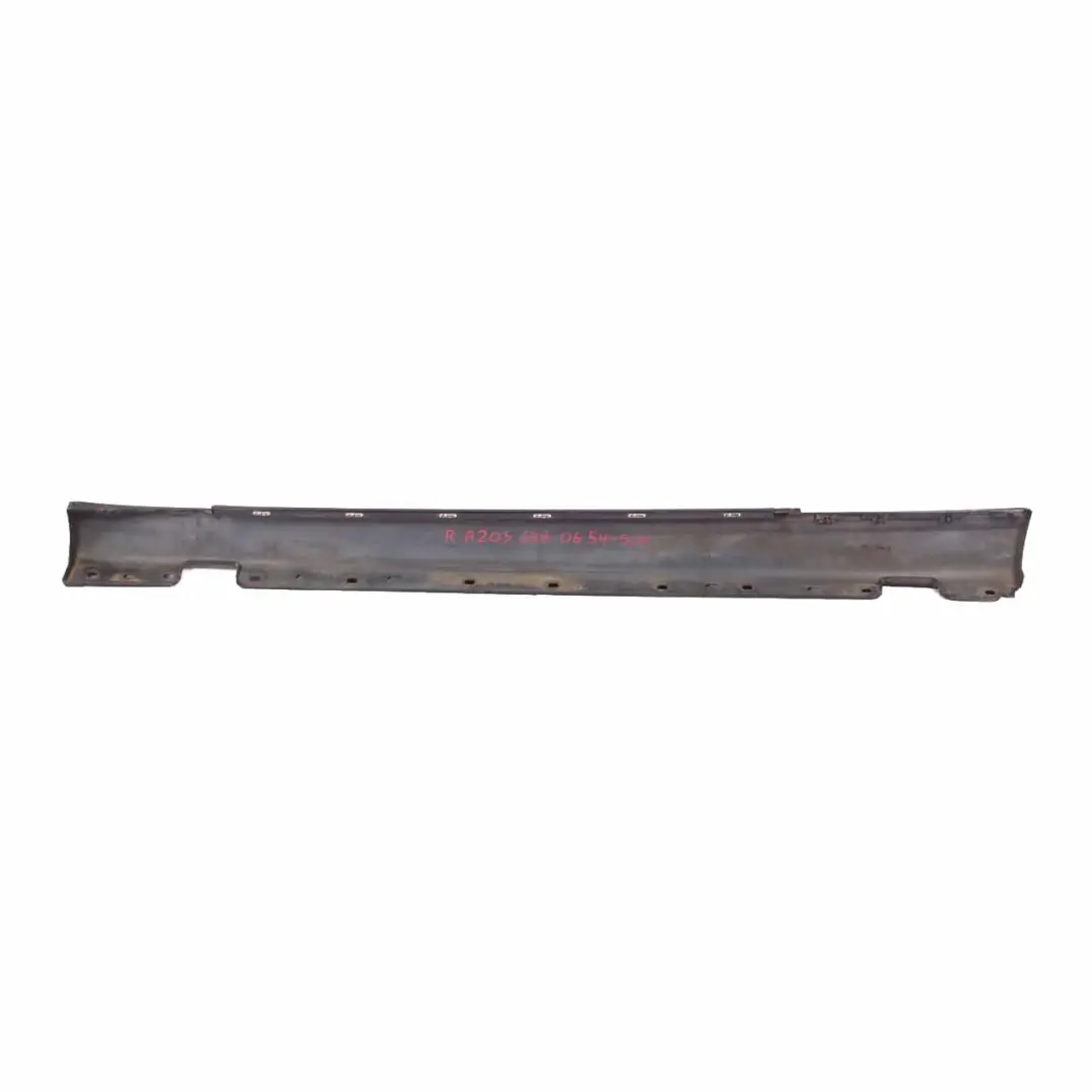 Mercedes CL203 Side Skirt Cover Sill Trim Panel Right O/S Schwarz Black - 040 - SKU A2036980654-SCW - Part number A2036980654