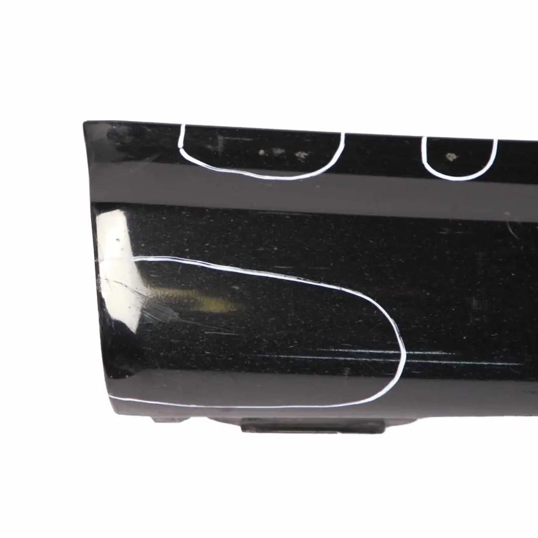 Mercedes CL203 Side Skirt Cover Sill Trim Panel Right O/S Schwarz Black - 040 - SKU A2036980654-SCW - Part number A2036980654