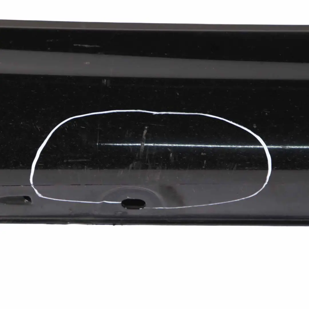 Mercedes CL203 Side Skirt Cover Sill Trim Panel Right O/S Schwarz Black - 040 - SKU A2036980654-SCW - Part number A2036980654