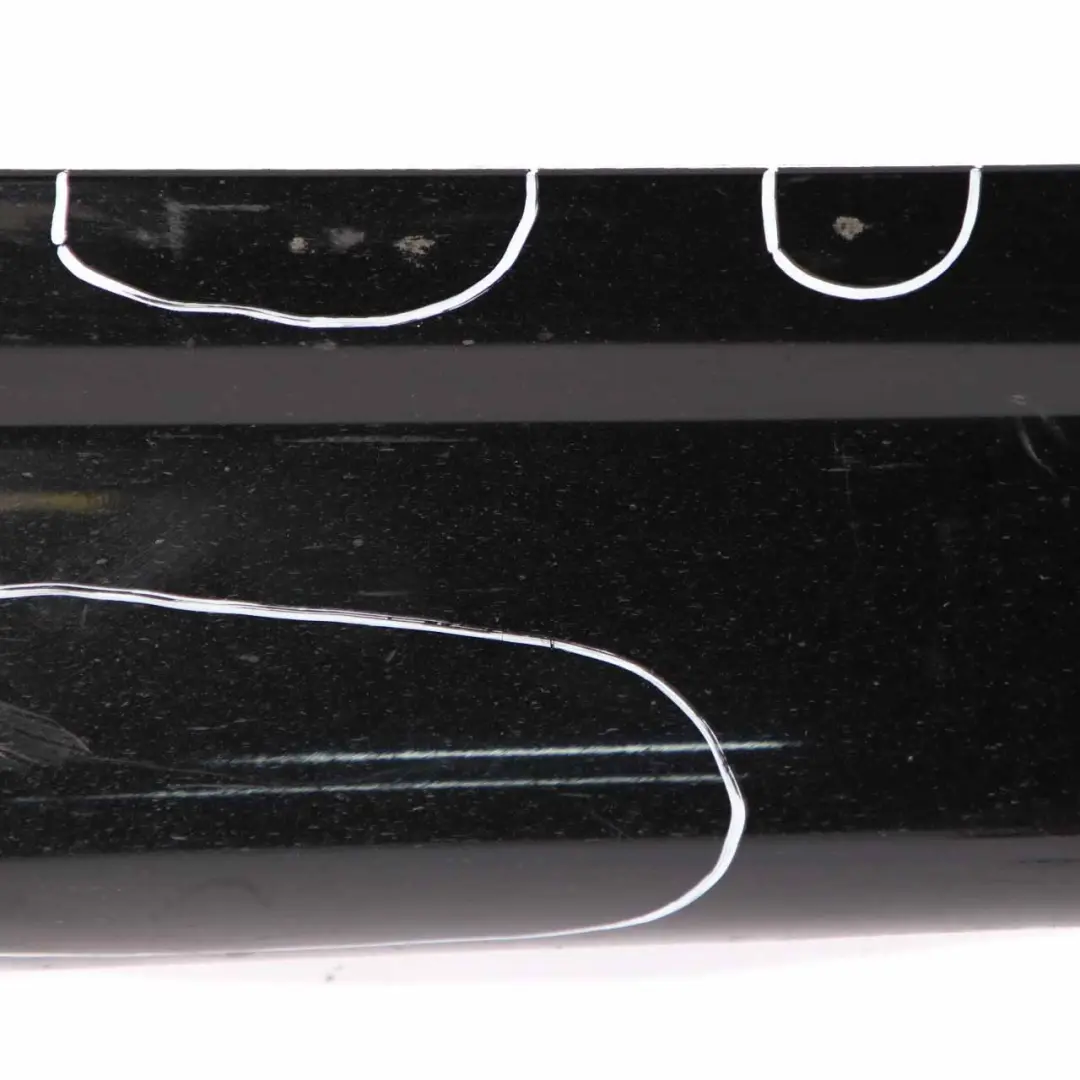 Mercedes CL203 Side Skirt Cover Sill Trim Panel Right O/S Schwarz Black - 040 - SKU A2036980654-SCW - Part number A2036980654