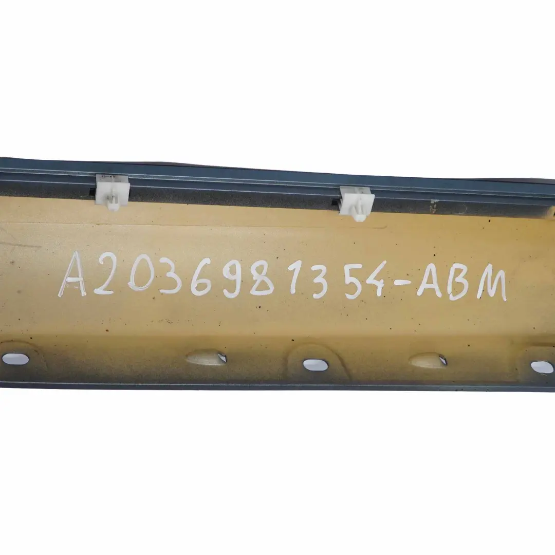 Mercedes W203 Door Sill Side Cover Skirt Left N/S Aragonite Blue Metallic - 941 - SKU A2036981354-ABM - Part number A2036981354