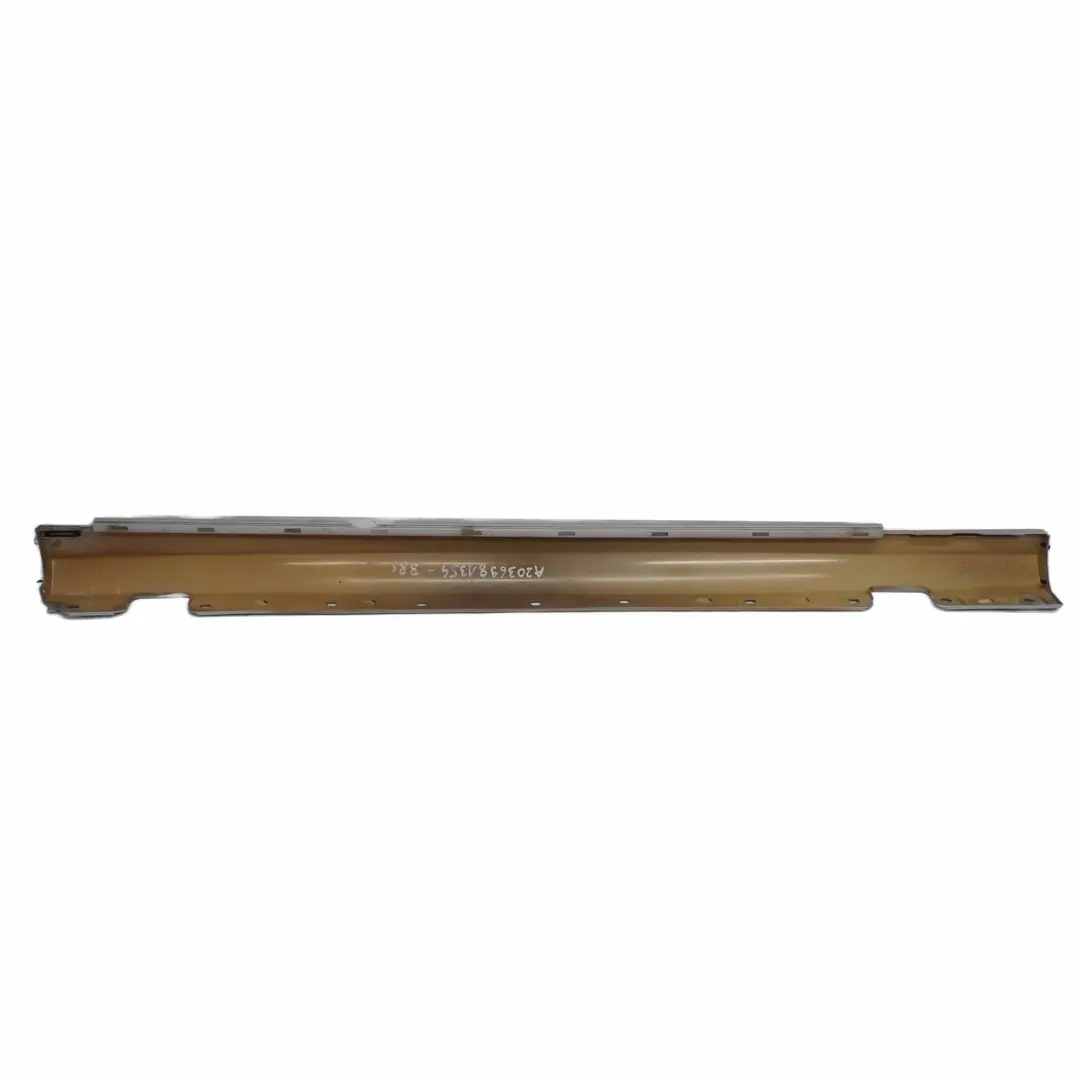 Mercedes W203 Door Sill Side Cover Skirt Left N/S Brilliant Silver Metallic 744 - SKU A2036981354-BRS - Part number A2036981354
