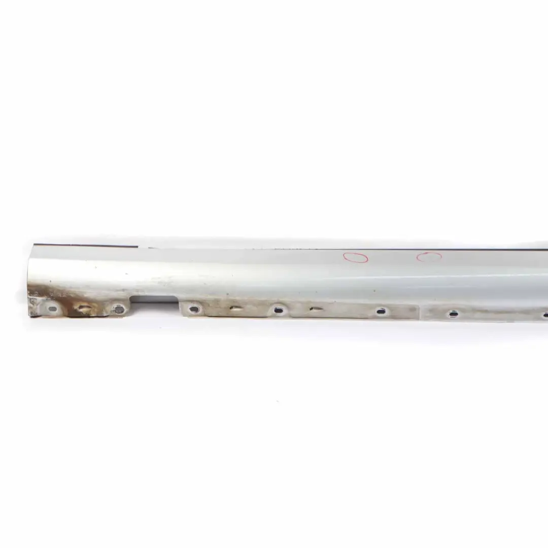 Door Sill Side Cover Skirt Left N/S Iridium Silver Metallic - 775 to Mercedes W203 with Part number A2036981354 Mercedes W203 Door Sill Side Cover Skirt Left N/S Iridium Silver Metallic - 775 - SKU A2036981354-IRS - Part number A2036981354