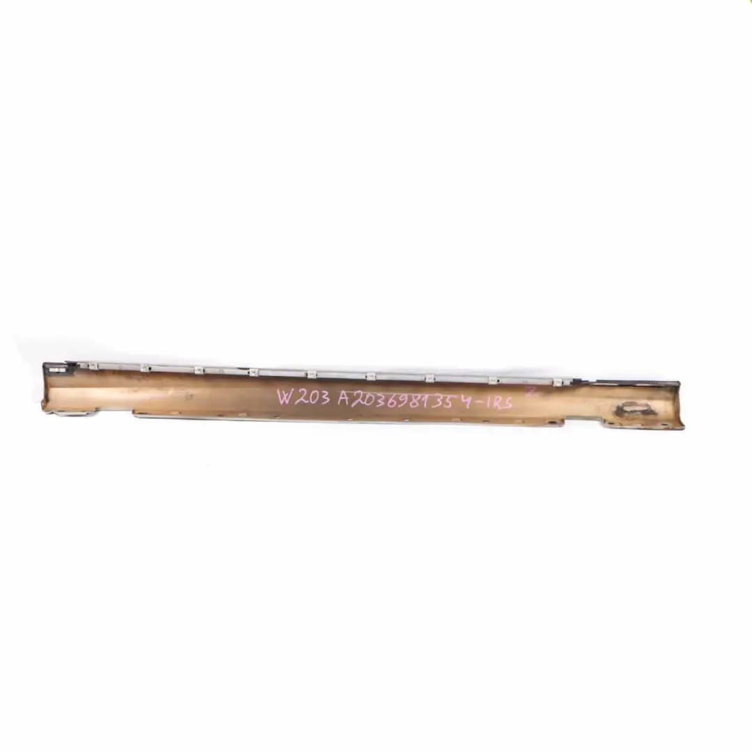 Mercedes W203 Door Sill Side Cover Skirt Left N/S Iridium Silver Metallic - 775 - SKU A2036981354-IRS - Part number A2036981354