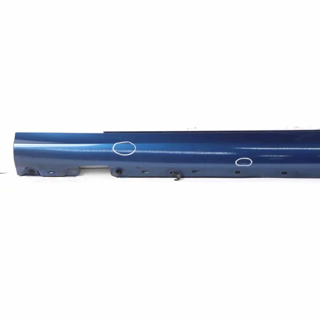 Door Sill Side Cover Skirt Left N/S Jaspis Blue Metallic - 345 to Mercedes W203 with Part number A2036981354 Mercedes W203 Door Sill Side Cover Skirt Left N/S Jaspis Blue Metallic - 345 - SKU A2036981354-JAR - Part number A2036981354