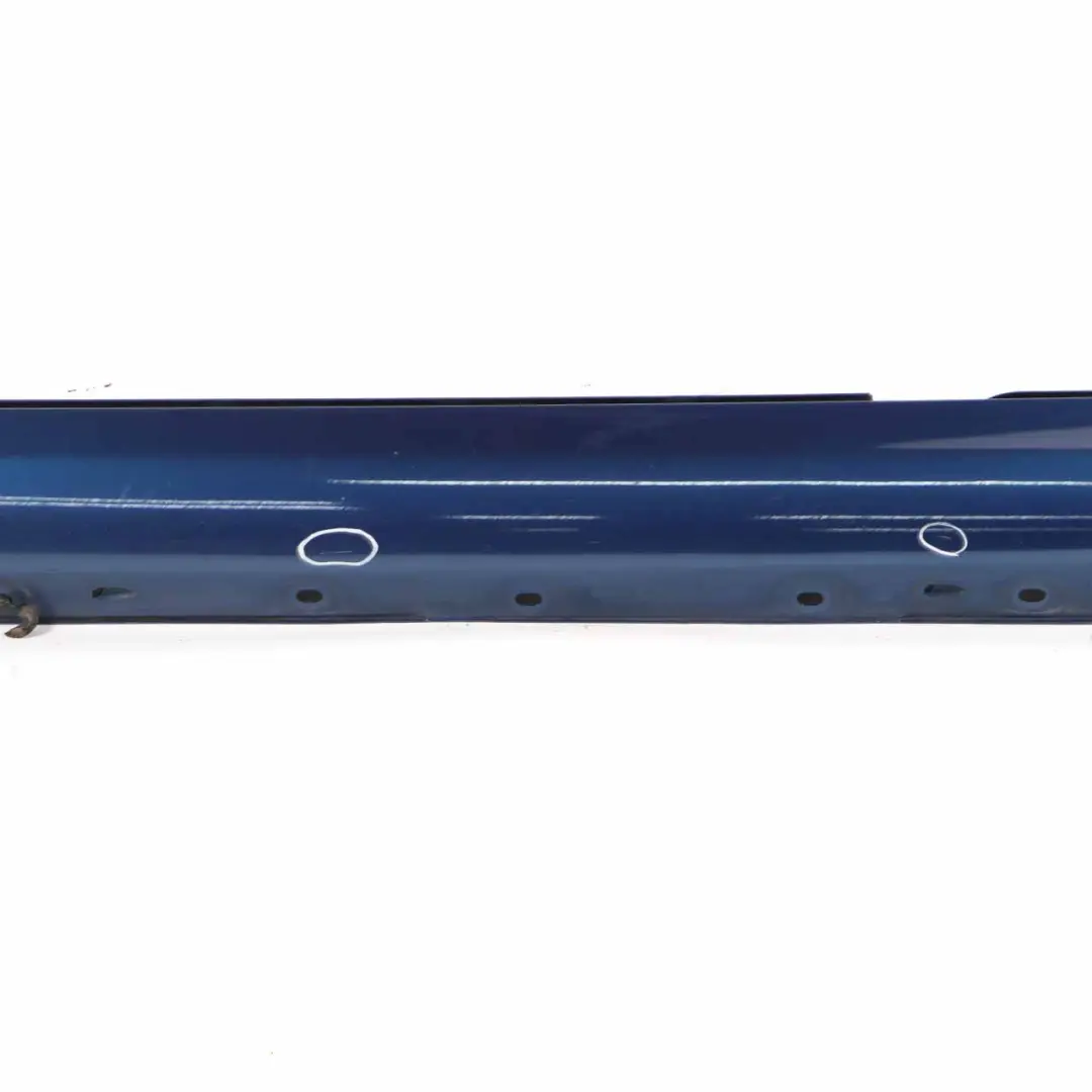 Door Sill Side Cover Skirt Left N/S Jaspis Blue Metallic - 345 to Mercedes W203 with Part number A2036981354 Mercedes W203 Door Sill Side Cover Skirt Left N/S Jaspis Blue Metallic - 345 - SKU A2036981354-JAR - Part number A2036981354