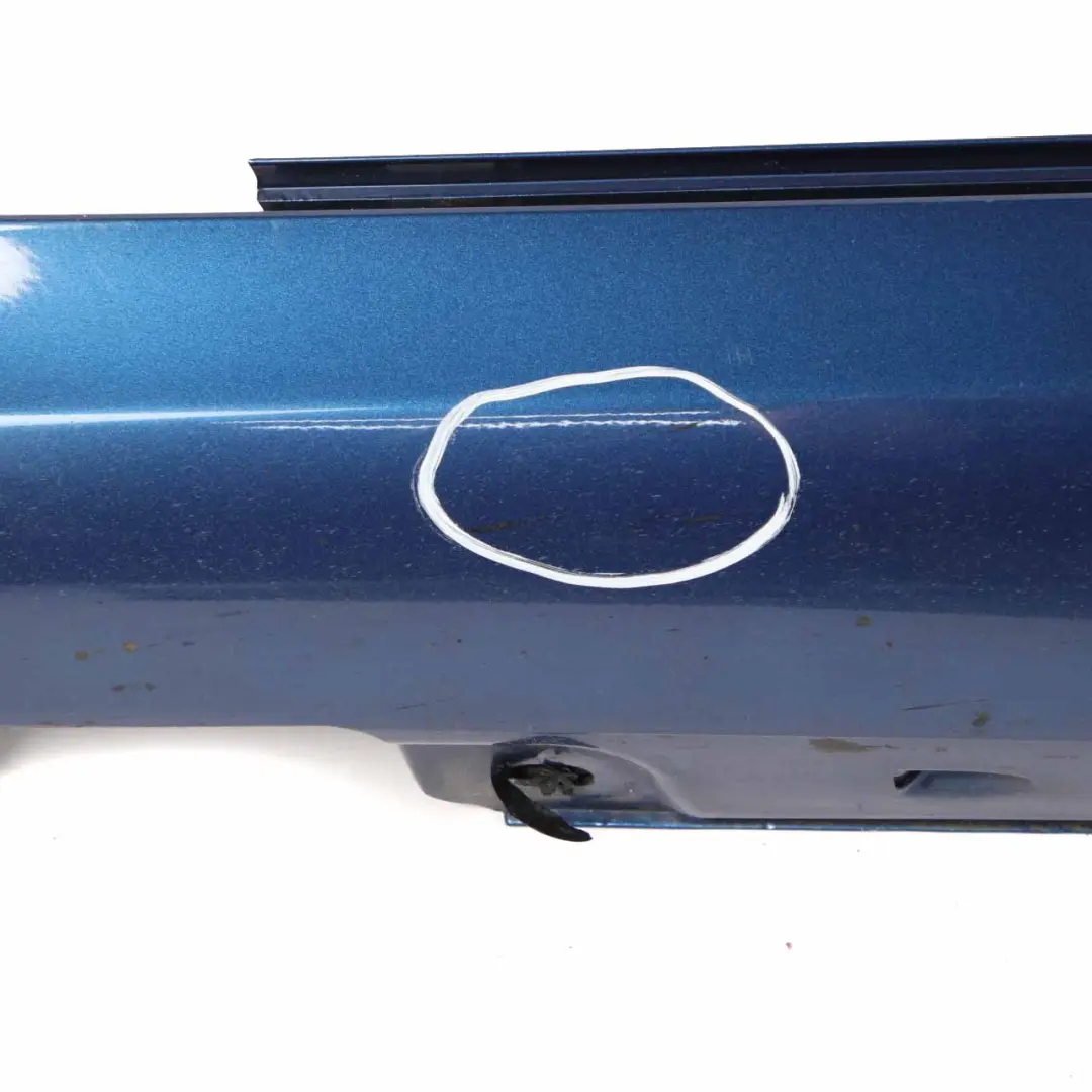 Door Sill Side Cover Skirt Left N/S Jaspis Blue Metallic - 345 to Mercedes W203 with Part number A2036981354 Mercedes W203 Door Sill Side Cover Skirt Left N/S Jaspis Blue Metallic - 345 - SKU A2036981354-JAR - Part number A2036981354