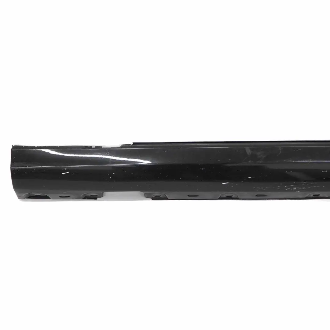 Mercedes W203 Door Sill Side Cover Skirt Left N/S Obsidian Black Metallic - 197 - SKU A2036981354-OB - Part number A2036981354
