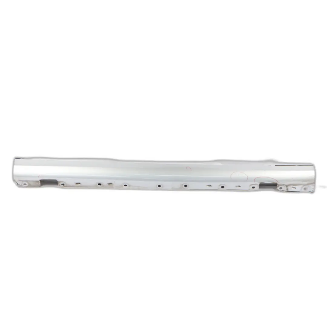 Door Sill Side Cover Skirt Right O/S Iridium Silver Metallic - 775 to Mercedes W203 with Part number A2036981454 Mercedes W203 Door Sill Side Cover Skirt Right O/S Iridium Silver Metallic - 775 - SKU A2036981454-IRS - Part number A2036981454