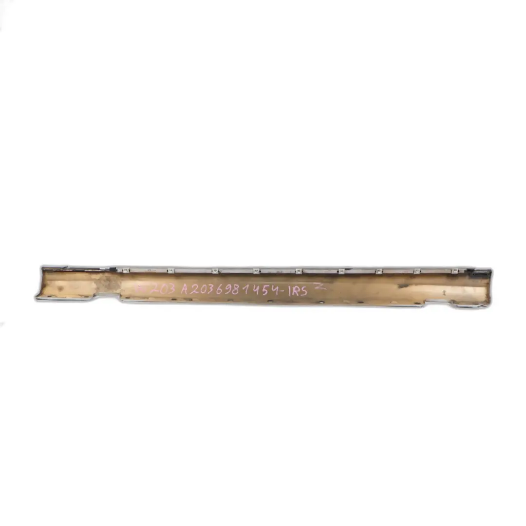 Mercedes W203 Door Sill Side Cover Skirt Right O/S Iridium Silver Metallic - 775 - SKU A2036981454-IRS - Part number A2036981454