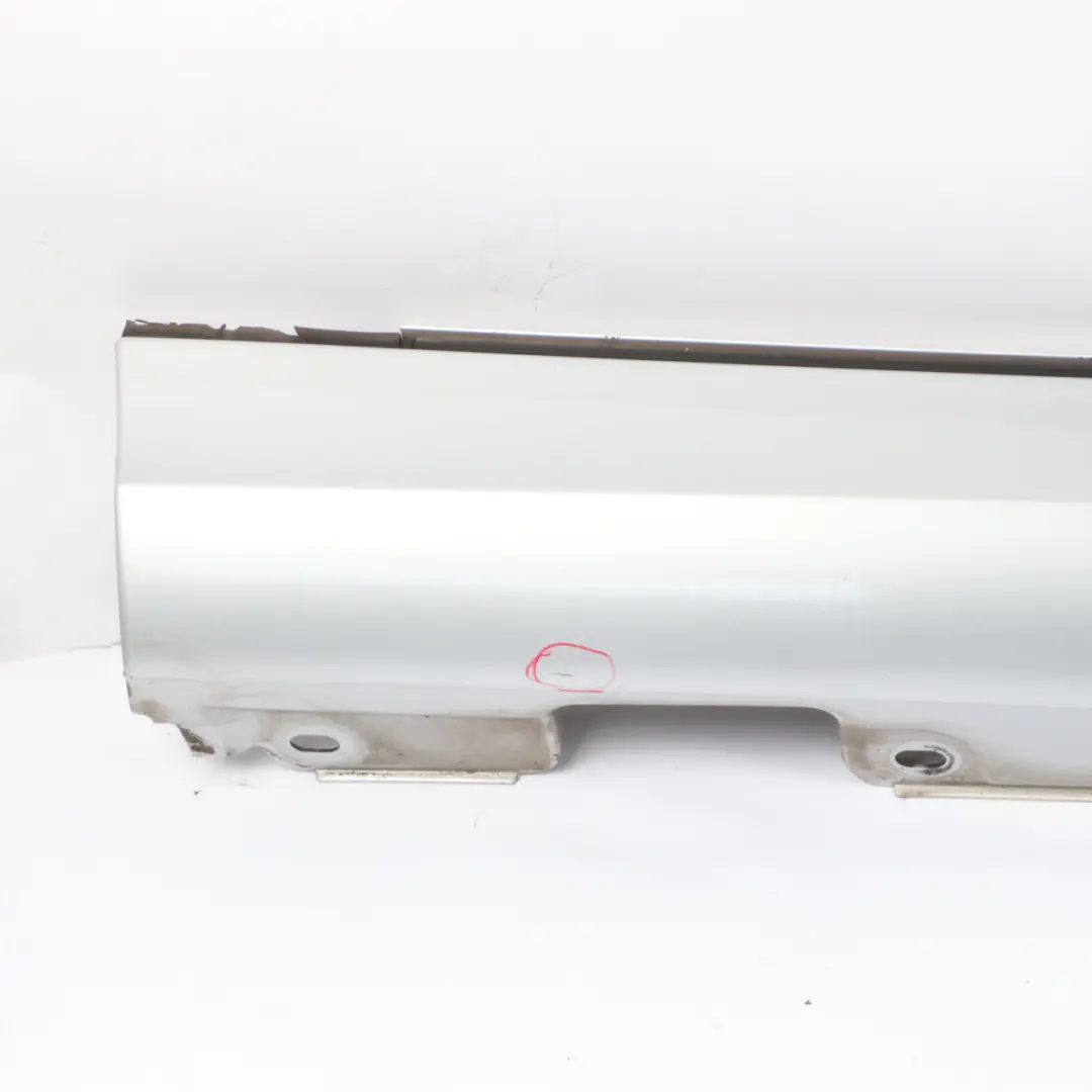 Mercedes W203 Door Sill Side Cover Skirt Right O/S Iridium Silver Metallic - 775 - SKU A2036981454-IRS - Part number A2036981454