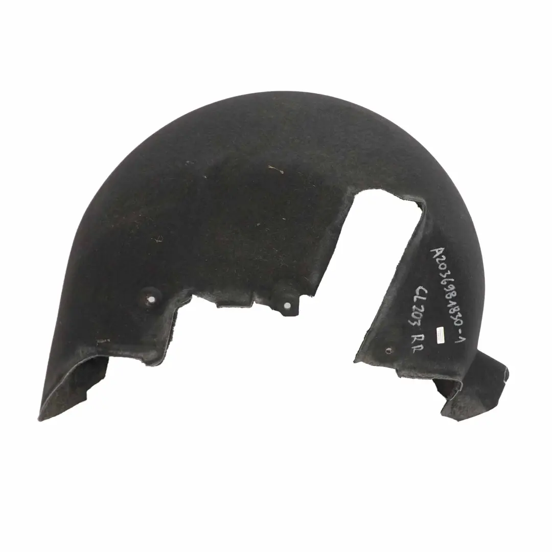 Pannello copertura arco ruota posteriore destro per Mercedes CL203 W203 con numero di parte A2036981830 Mercedes CL203 W203 Pannello copertura arco ruota posteriore destro - SKU A2036981830-1 - Numero di parte A2036981830
