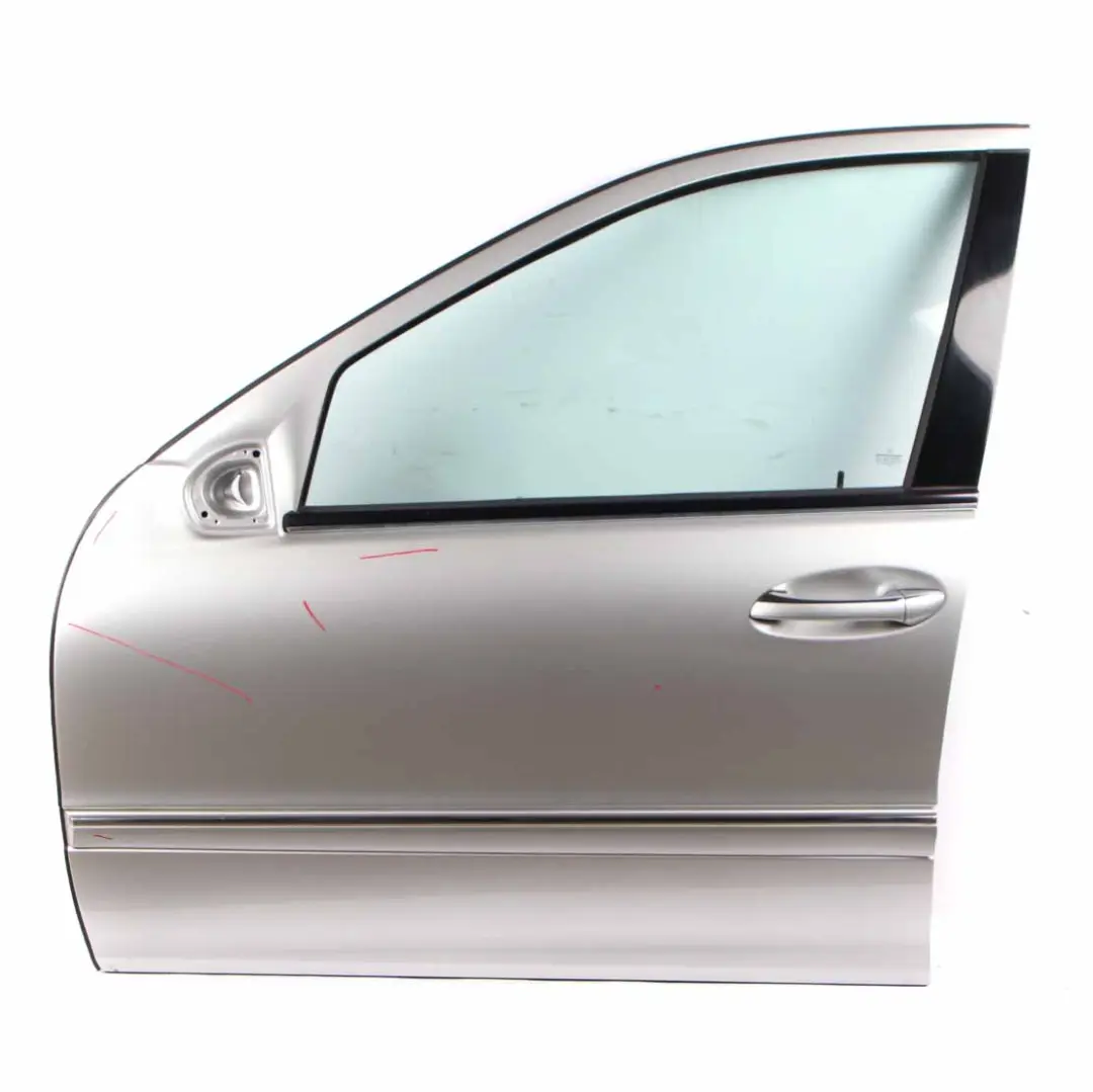 Door Front Left N/S Brilliant Silver Metallic - 744 to Mercedes W203 with Part number A2037200105 Mercedes W203 Door Front Left N/S Brilliant Silver Metallic - 744 - SKU A2037200105-BRS - Part number A2037200105