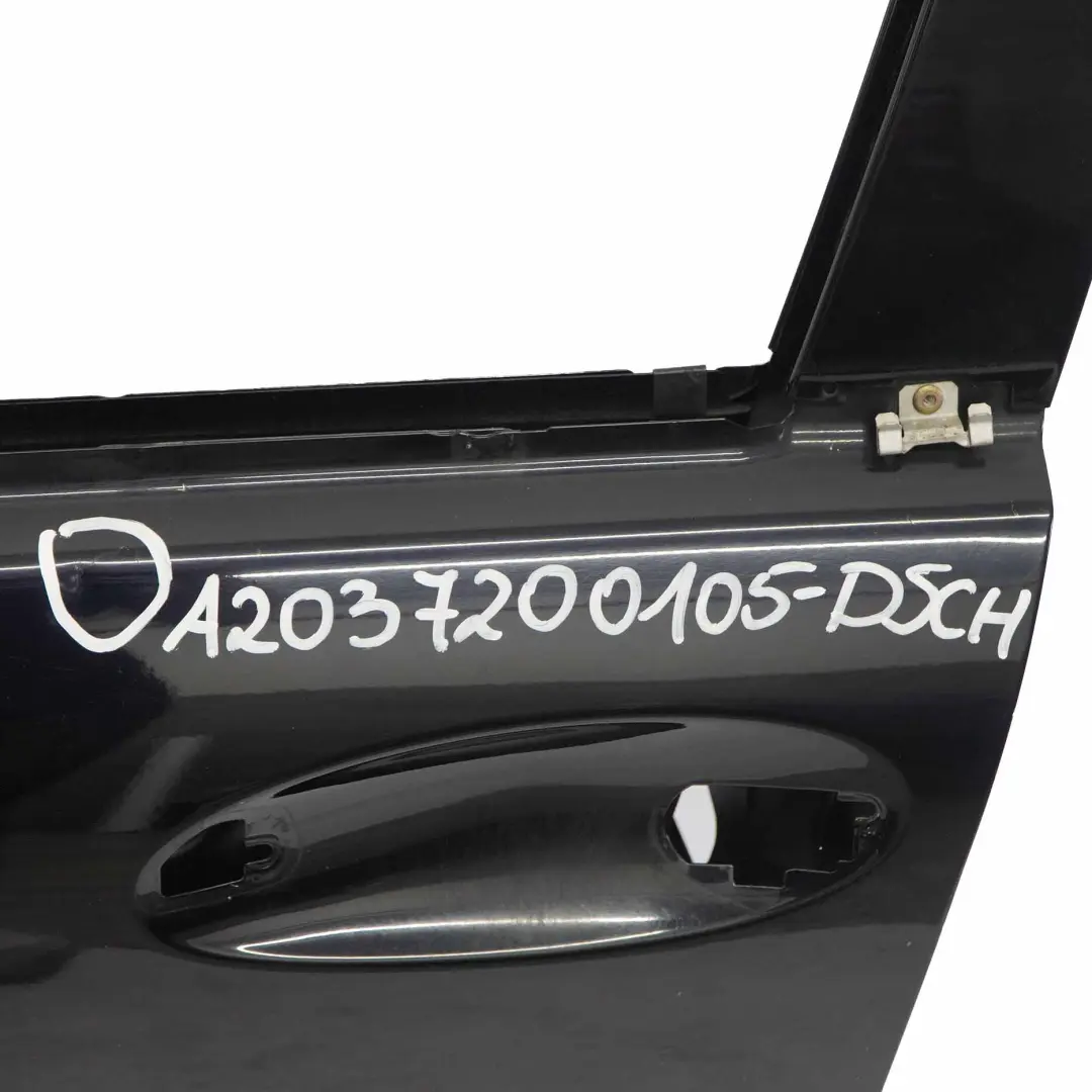 Door Front Left N/S Diamantschwarz Diamond Black Metallic - 768 to Mercedes W203 with Part number A2037200105 Mercedes W203 Door Front Left N/S Diamantschwarz Diamond Black Metallic - 768 - SKU A2037200105-DSCH - Part number A2037200105