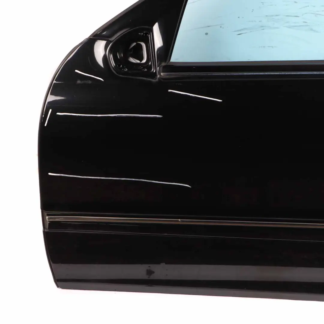 Mercedes W203 Door Front Left N/S Obsidian Black Metallic - 197 - SKU A2037200105-OB - Part number A2037200105