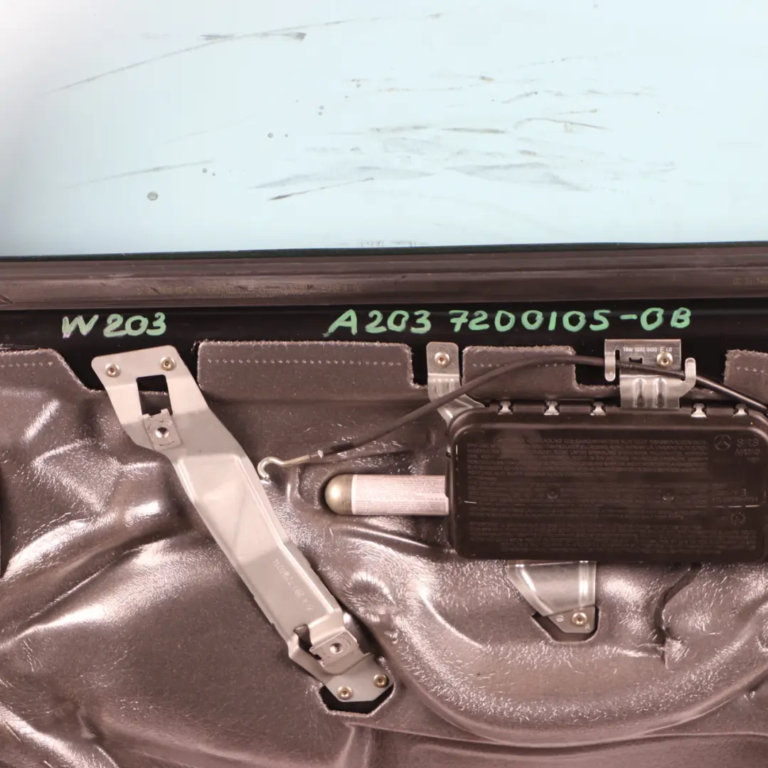 Door Front Left N/S Obsidian Black Metallic - 197 to Mercedes W203 with Part number A2037200105 Mercedes W203 Door Front Left N/S Obsidian Black Metallic - 197 - SKU A2037200105-OB - Part number A2037200105