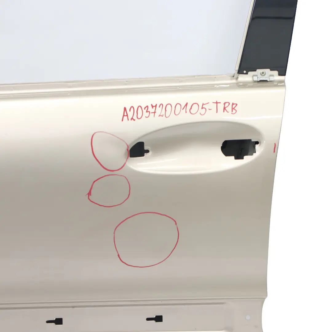 Mercedes W203 Porta anteriore sinistra Travertino Beige Metallizzato - 693 - SKU A2037200105-TRB - Numero di parte A2037200105