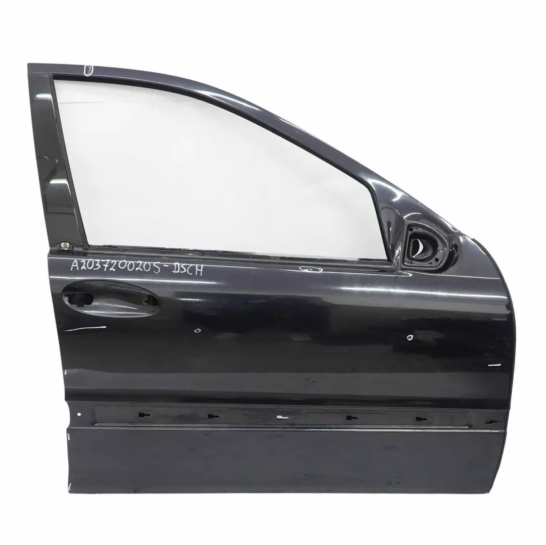 Mercedes W203 Door Front Right O/S Diamantschwarz Diamond Black Metallic - 768 - SKU A2037200205-DSCH - Part number A2037200205