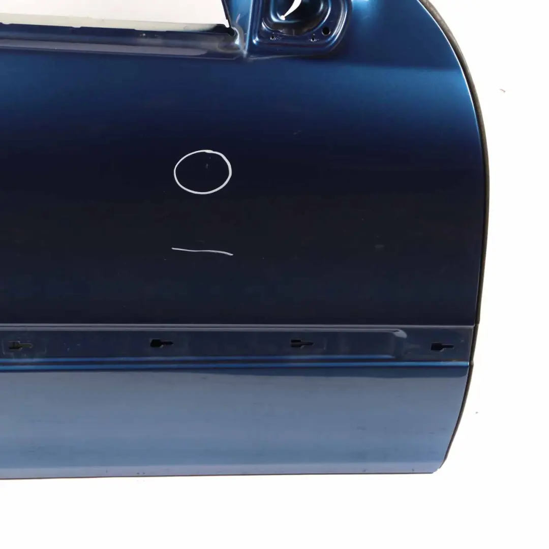 Door Front Right O/S Jaspis Blue Metallic - 345 to Mercedes W203 with Part number A2037200205 Mercedes W203 Door Front Right O/S Jaspis Blue Metallic - 345 - SKU A2037200205-JAR - Part number A2037200205