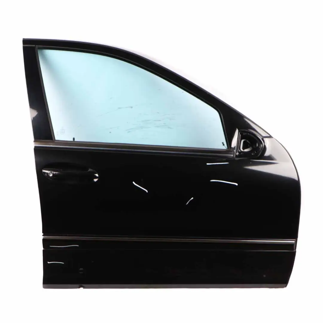 Door Front Right O/S Obsidian Black Metallic - 197 to Mercedes W203 with Part number A2037200205 Mercedes W203 Door Front Right O/S Obsidian Black Metallic - 197 - SKU A2037200205-OB - Part number A2037200205