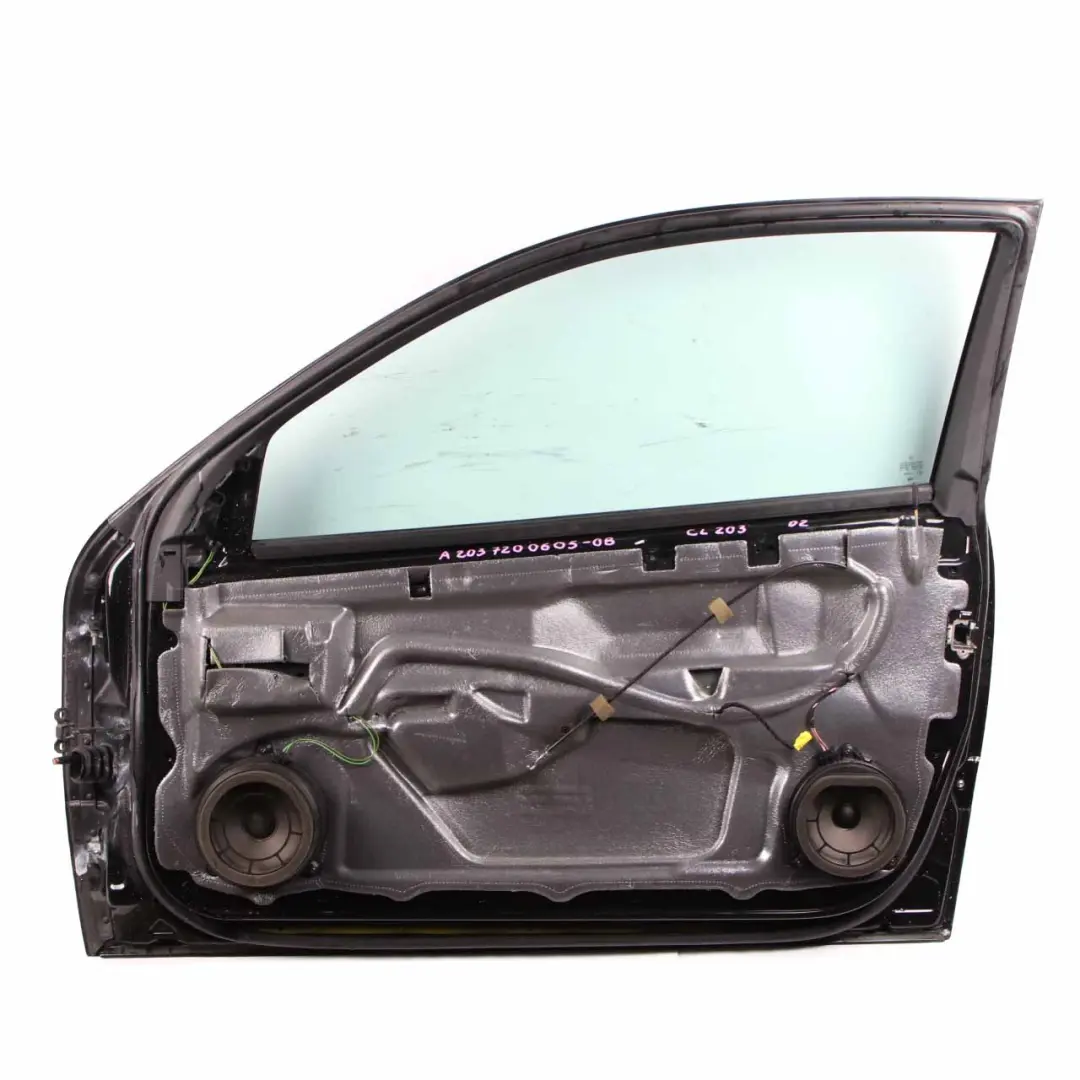 Door Front Right O/S Obsidian Black Metallic - 197 to Mercedes CL203 CLC with Part number A2037200605 Mercedes CL203 CLC Door Front Right O/S Obsidian Black Metallic - 197 - SKU A2037200605-OB - Part number A2037200605