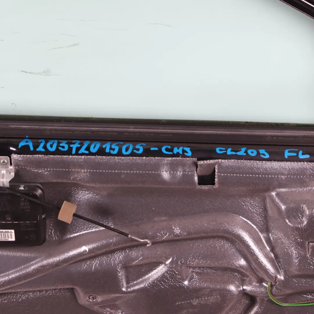 Mercedes CL203 Door Front Left N/S CLC Class Chromite Black Metallic - 112 - SKU A2037201505-CHS - Part number A2037201505