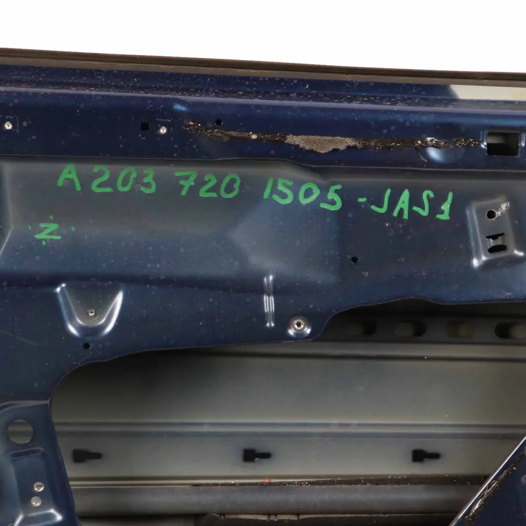 Door Front Left N/S Jaspisblau Jasper Blue Metallic - 345 to Mercedes CL203 with Part number A2037201505 Mercedes CL203 Door Front Left N/S Jaspisblau Jasper Blue Metallic - 345 - SKU A2037201505-JAS1 - Part number A2037201505