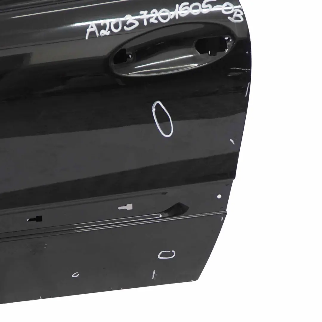 Mercedes CLC CL203 Door Front Left N/S Obsidian Black Metallic - 197U - SKU A2037201505-OB - Part number A2037201505