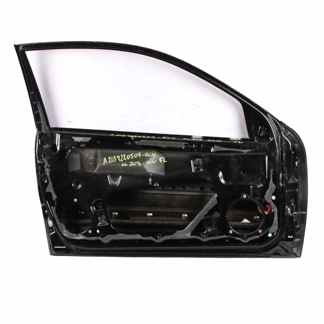 Mercedes CL203 Door Front Left N/S CLC Class Schwarz Black - 040 - SKU A2037201505-SCW - Part number A2037201505