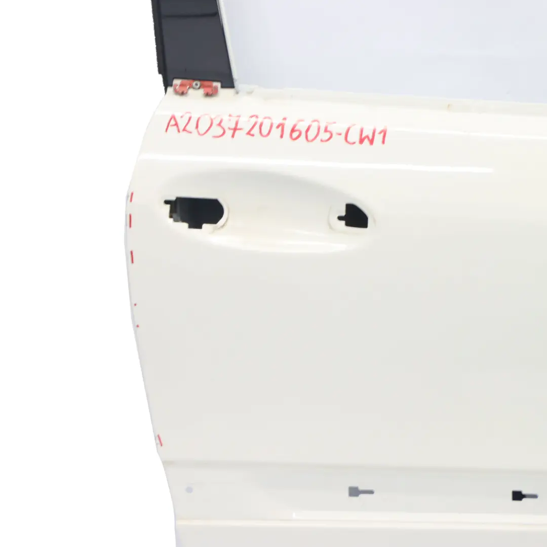 Puerta Delantera Derecha Blanco Calcita - 650 para Mercedes CLC CL203 con número de pieza A2037201605 Mercedes CLC CL203 Puerta Delantera Derecha Blanco Calcita - 650 - SKU A2037201605-CW1 - Número de pieza A2037201605