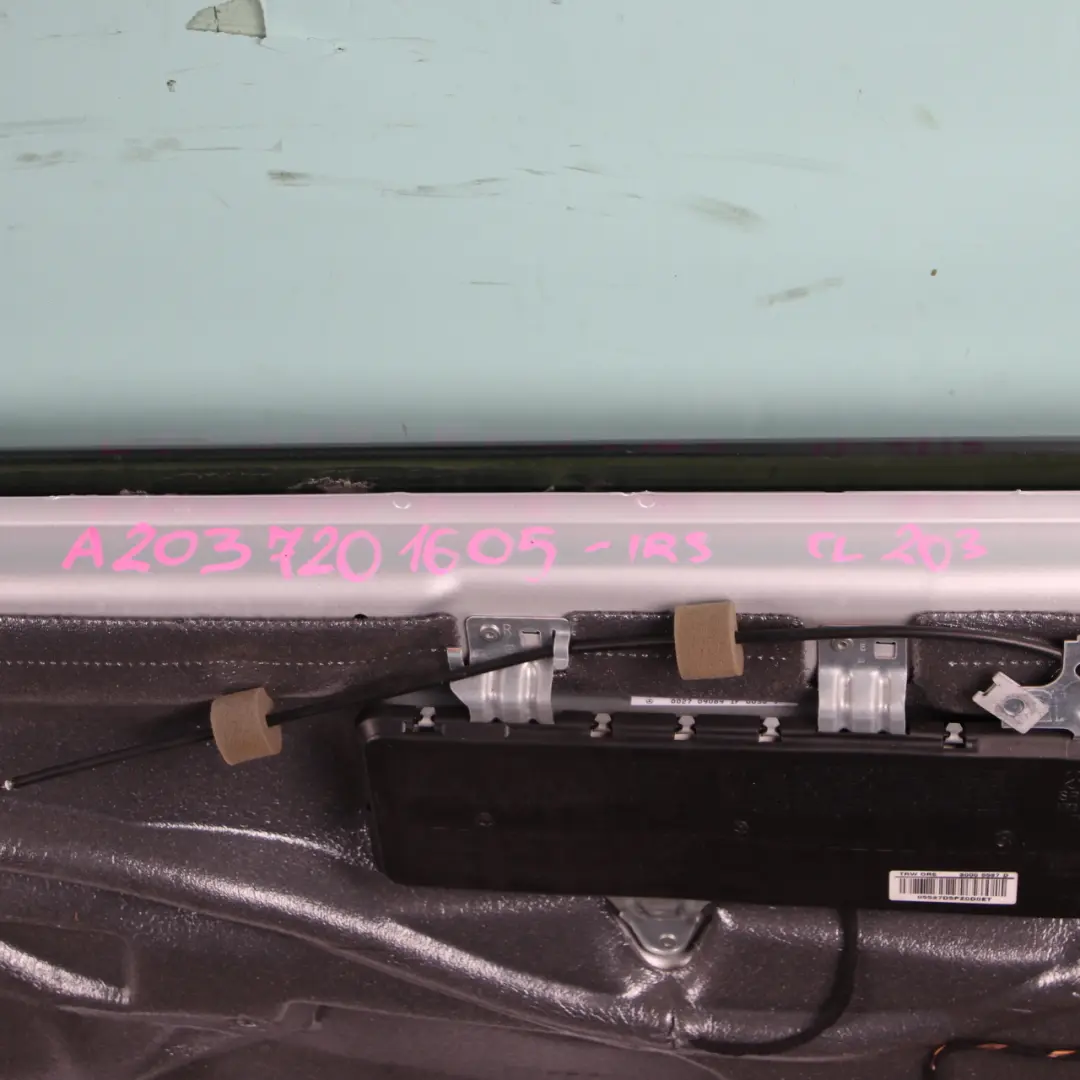 Door Front Right O/S Iridium Silver Metallic - 775 to Mercedes CLC CL203 with Part number A2037201605 Mercedes CLC CL203 Door Front Right O/S Iridium Silver Metallic - 775 - SKU A2037201605-IRS - Part number A2037201605