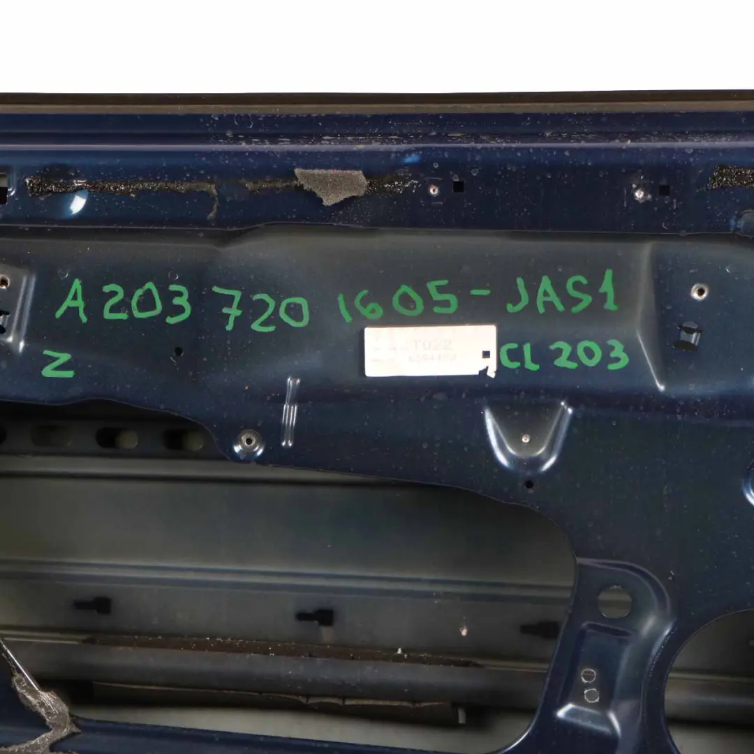 Door Front Right O/S Jaspisblau Blue Metallic - 345 to Mercedes CL203 with Part number A2037201605 Mercedes CL203 Door Front Right O/S Jaspisblau Blue Metallic - 345 - SKU A2037201605-JAS - Part number A2037201605