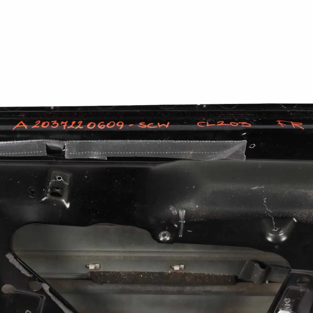 Door Front Right O/S Schwarz Black - 040 to Mercedes CLC CL203 with Part number A2037201605 Mercedes CLC CL203 Door Front Right O/S Schwarz Black - 040 - SKU A2037201605-SCW - Part number A2037201605