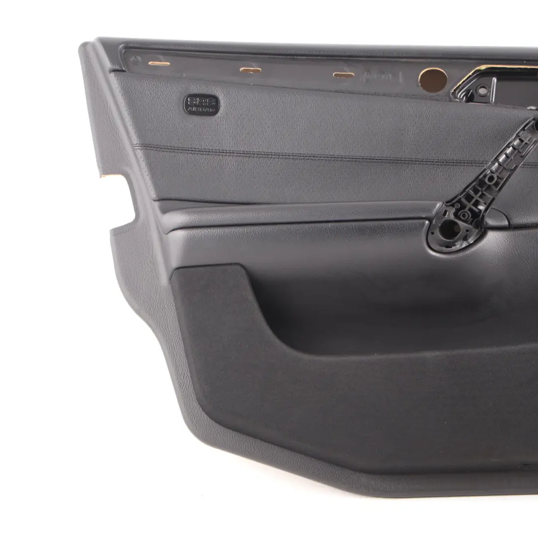 Mercedes W203 Door Card Front Left N/S Door Trim Panel Imitation Leather Black - SKU A2037202172 - Part number A2037202172