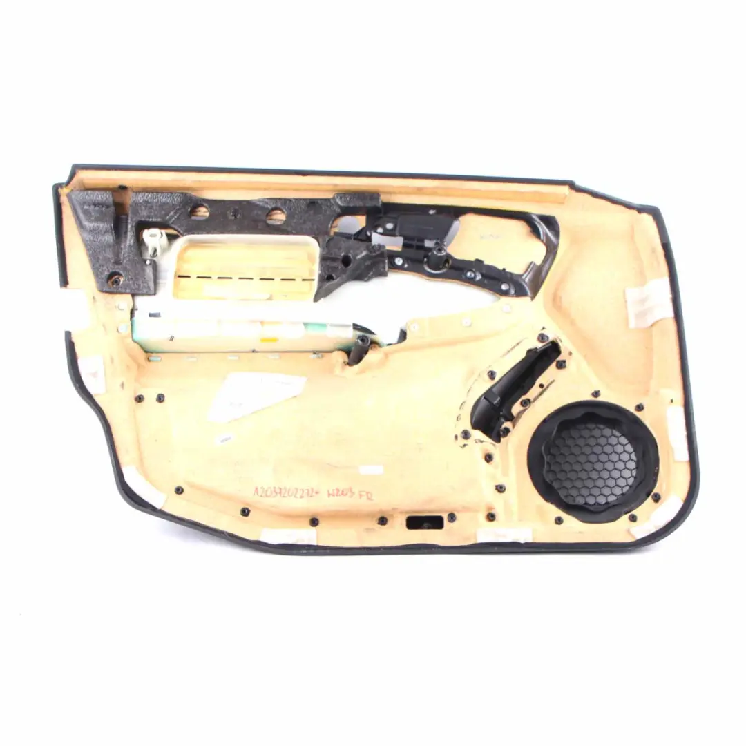 Door Card Front Right O/S Door Trim Panel Lining Leather Black to Mercedes W203 with Part number A2037202272 Mercedes W203 Door Card Front Right O/S Door Trim Panel Lining Leather Black - SKU A2037202272 - Part number A2037202272