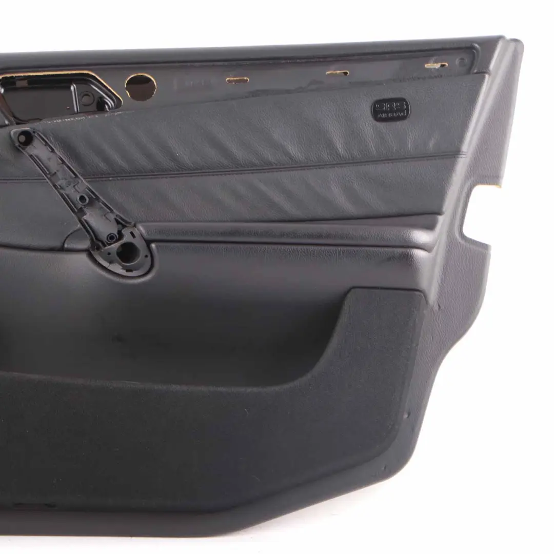 Mercedes W203 Door Card Front Right O/S Door Trim Panel Lining Leather Black - SKU A2037202272 - Part number A2037202272
