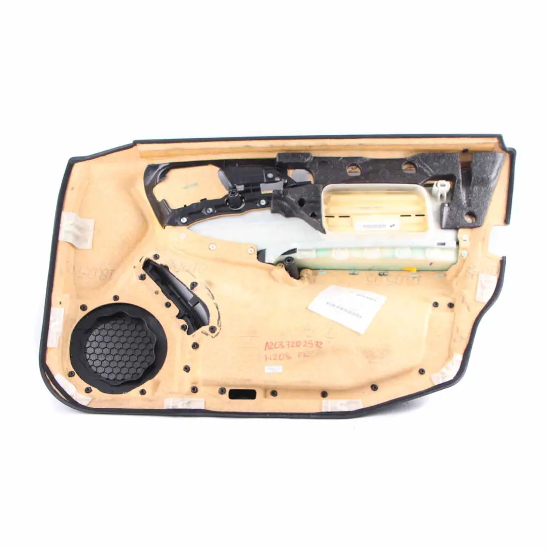 Mercedes W203 Door Card Front Left N/S Door Trim Panel Lining Leather Black - SKU A2037202572 - Part number A2037202572