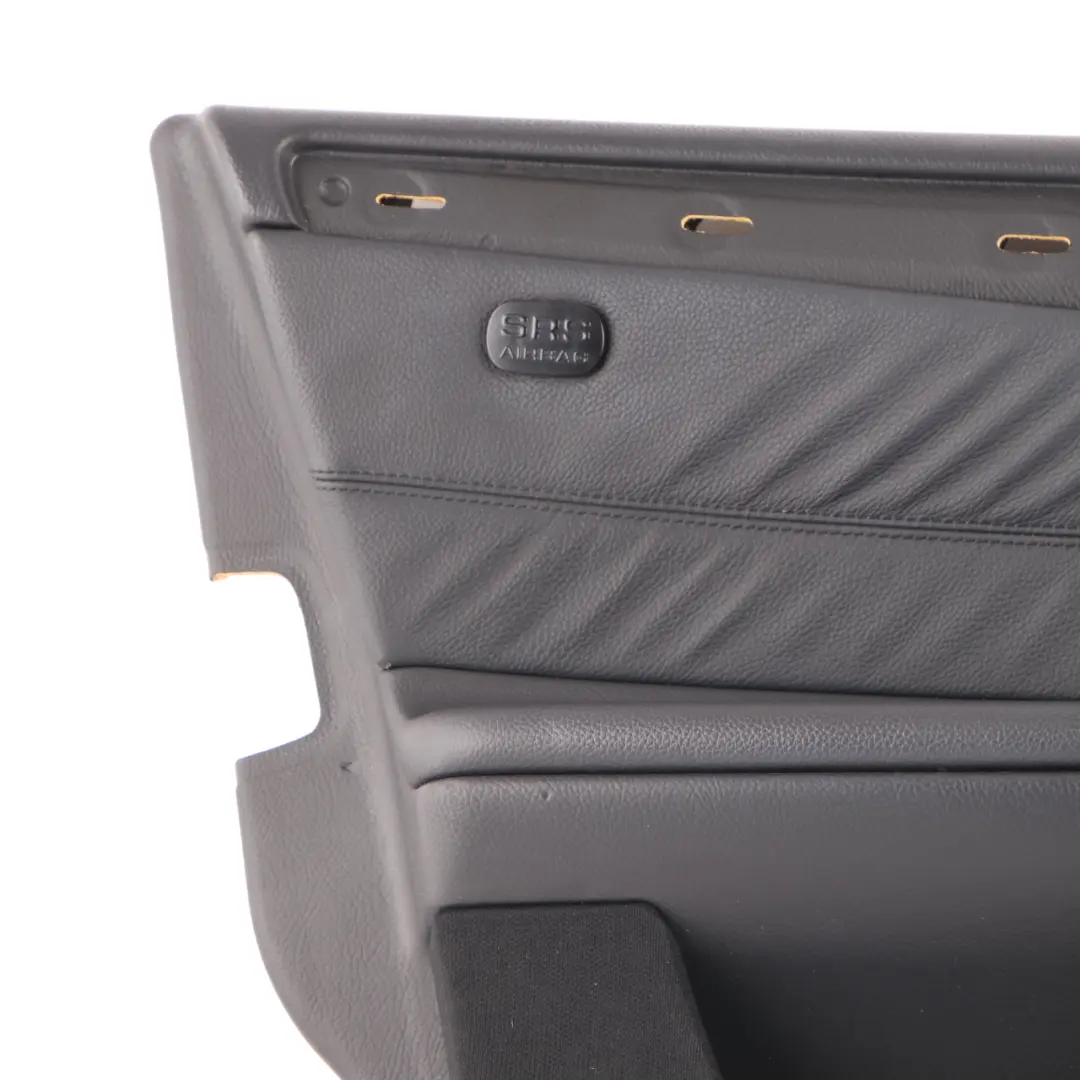 Mercedes W203 Door Card Front Left N/S Door Trim Panel Lining Leather Black - SKU A2037202572 - Part number A2037202572