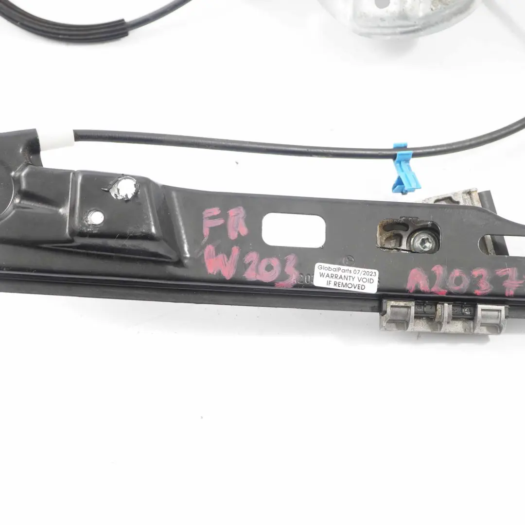 Mercedes W203 Alzacristalli Porta Anteriore Destra Regolatore - SKU A2037203246-1 - Numero di parte A2037203246