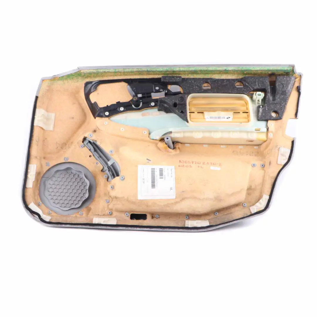 Door Card Front Left N/S Trim Panel Cover Lining Cloth Grey to Mercedes W203 with Part number A2037208170 Mercedes W203 Door Card Front Left N/S Trim Panel Cover Lining Cloth Grey - SKU A2037208170-2 - Part number A2037208170