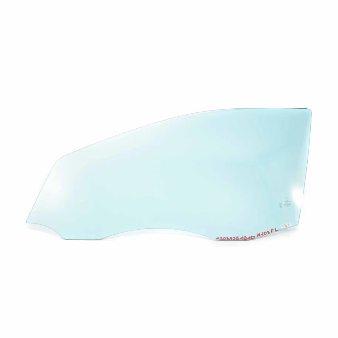 Mercedes W203 Window Glass Front Door Left N/S Glazing Blue AS2 - SKU A2037251910 - Part number A2037251910