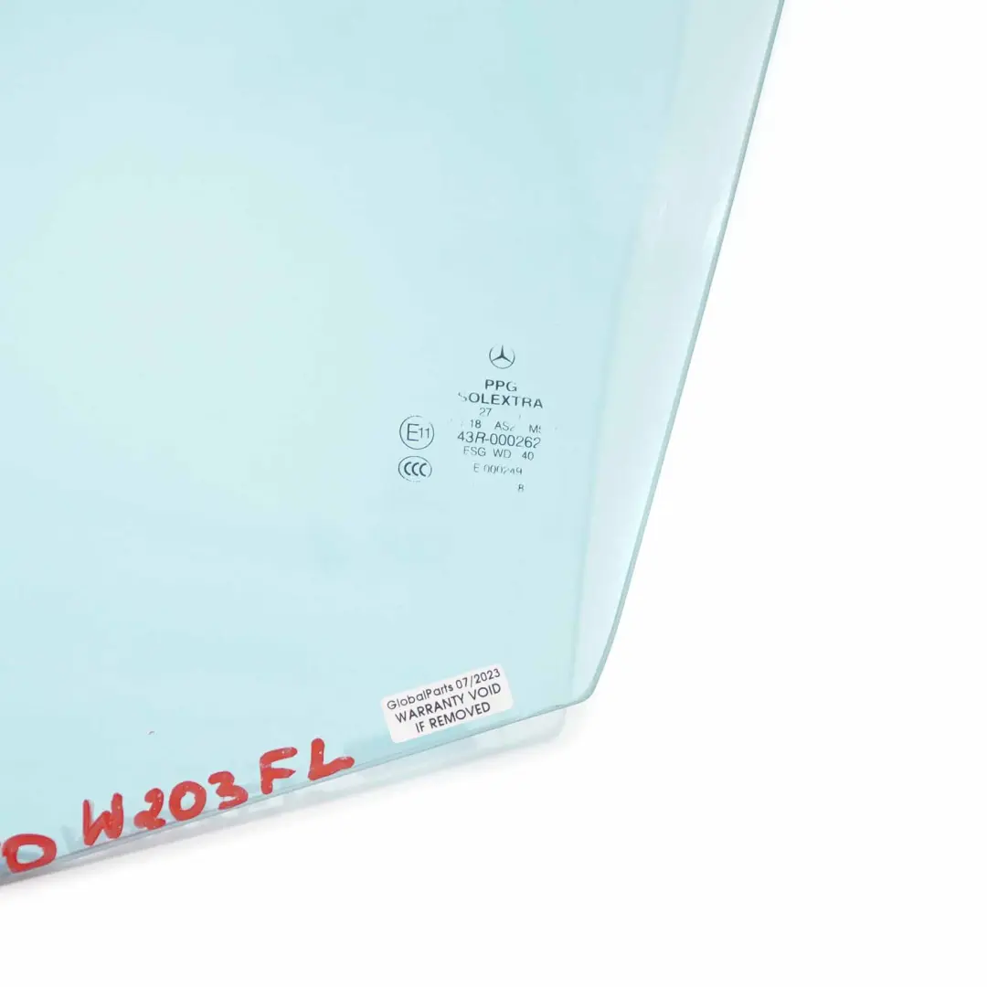 Fenster Glas Vordertür Links Verglasung Blau AS2 für Mercedes W203 mit Teilenummer A2037251910 Mercedes W203 Fenster Glas Vordertür Links Verglasung Blau AS2 - SKU A2037251910 - Teilenummer A2037251910