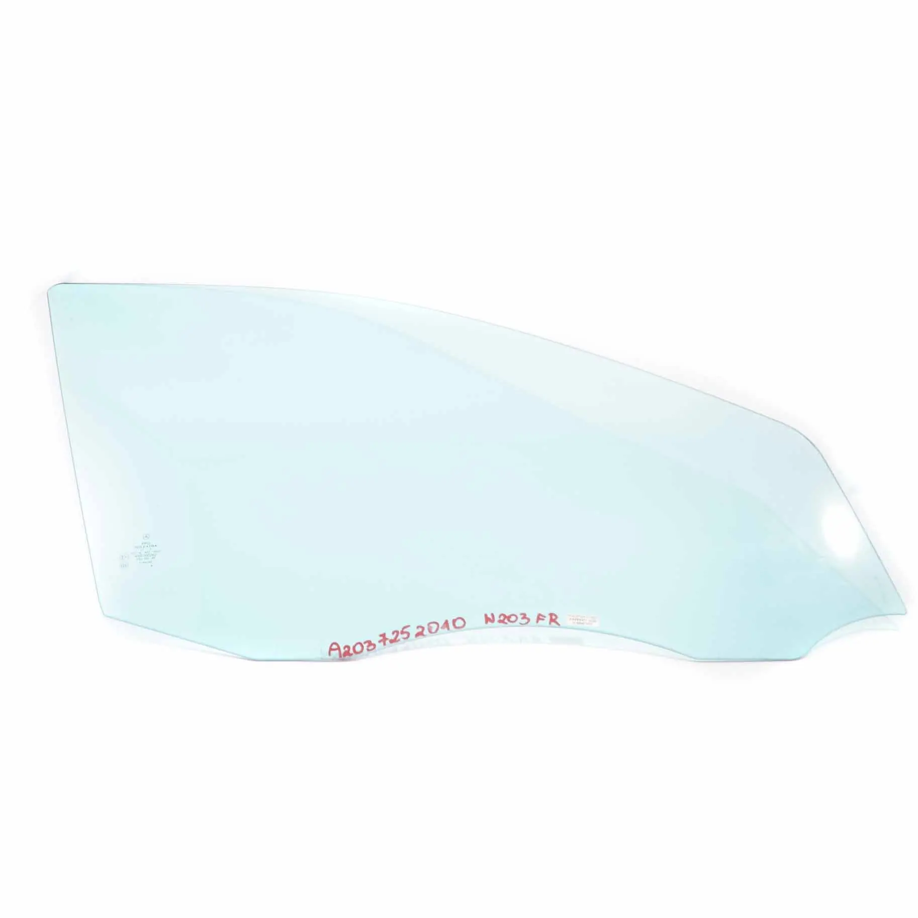 Mercedes W203 Window Glass Front Door Right O/S Glazing Blue AS2 A2037252010