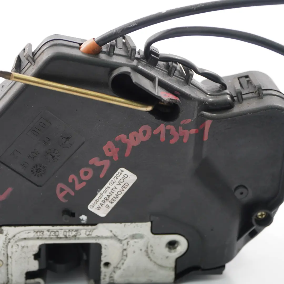 Door Lock Rear Left N/S Latch Mechanism Actuator to Mercedes W203 with Part number A2037300135 Mercedes W203 Door Lock Rear Left N/S Latch Mechanism Actuator - SKU A2037300135-1 - Part number A2037300135