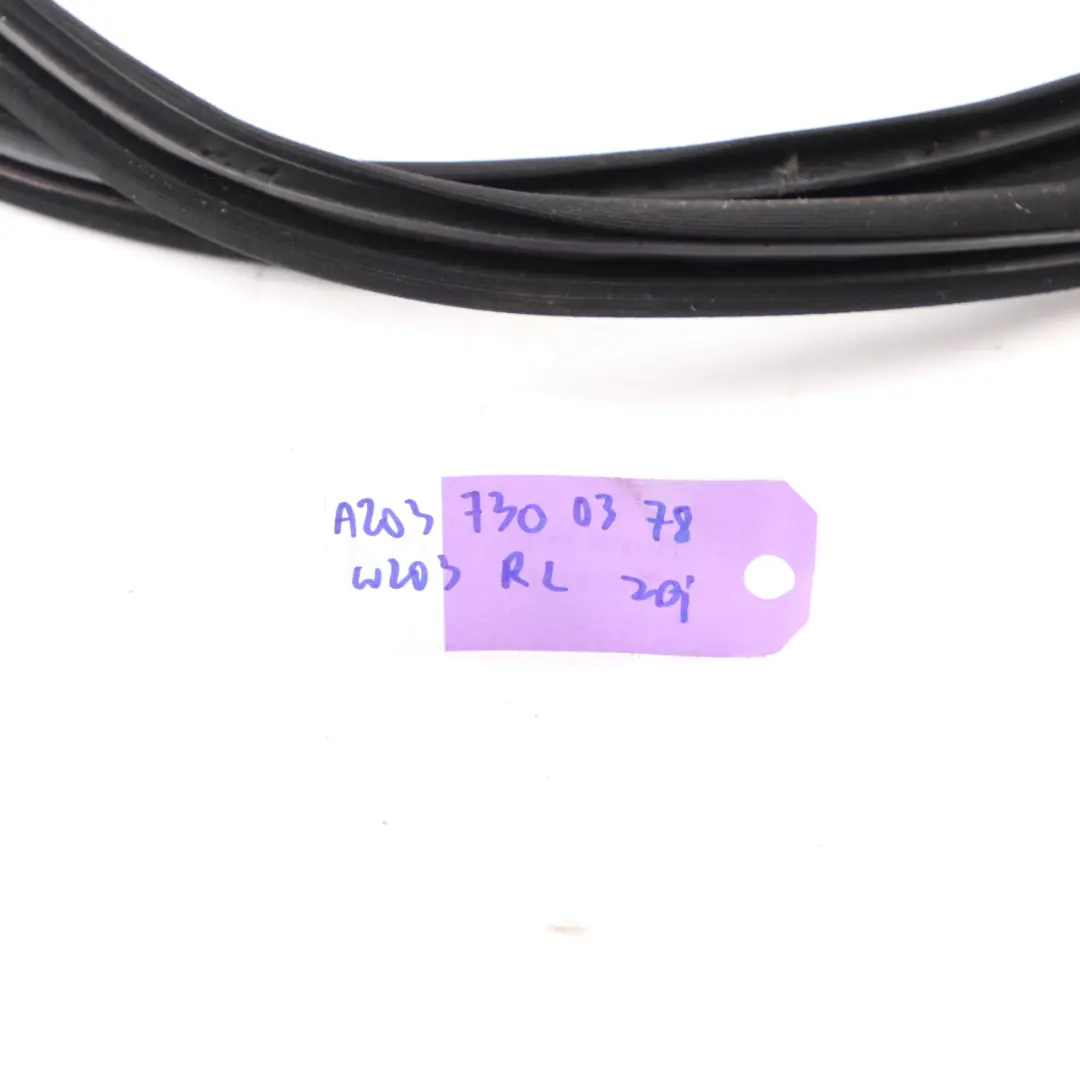 Door Seal Mercedes W203 Touring Rear Left N/S Edge Protection to with Part number A2037300378 Door Seal Mercedes W203 Touring Rear Left N/S Edge Protection - SKU A2037300378 - Part number A2037300378