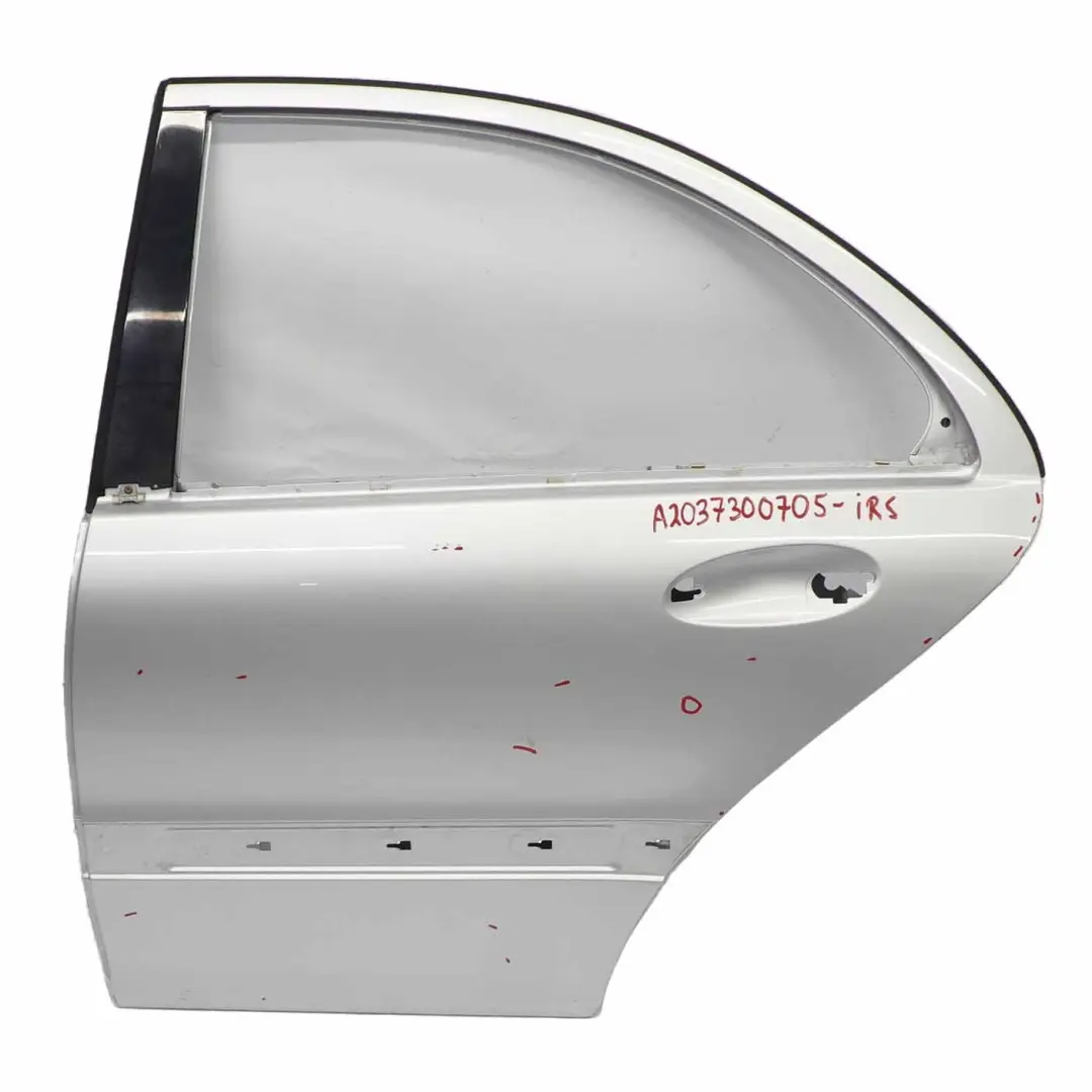 Mercedes W203 Door Rear Left N/S Saloon Iridium Silver Metallic - 775 - SKU A2037300705-IRS1 - Part number A2037300705