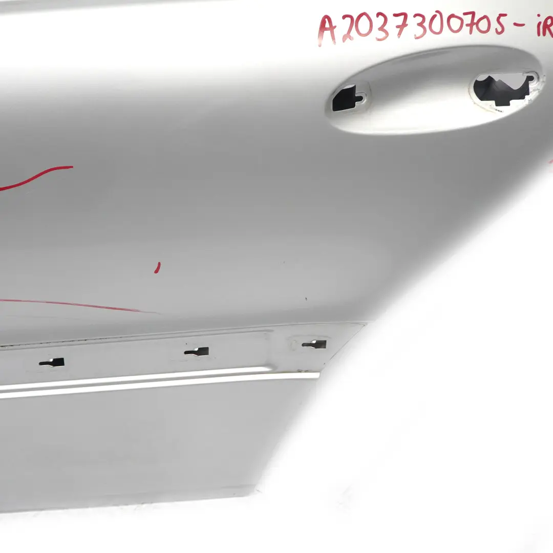Mercedes W203 Door Rear Left N/S Saloon Iridium Silver Metallic - 775 - SKU A2037300705-IRS2 - Part number A2037300705